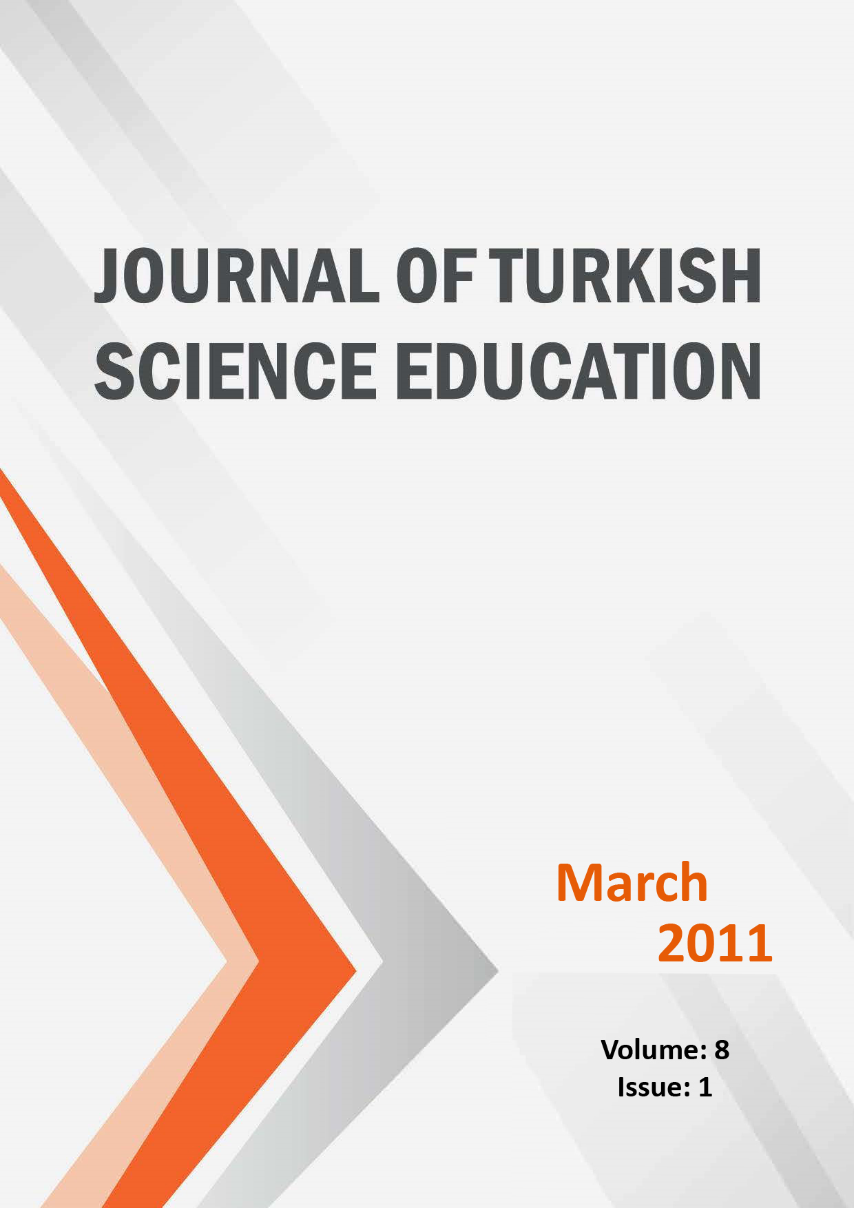 					View Volume: 8 Issue: 1 (2011): Journal of Turkish Science Education
				